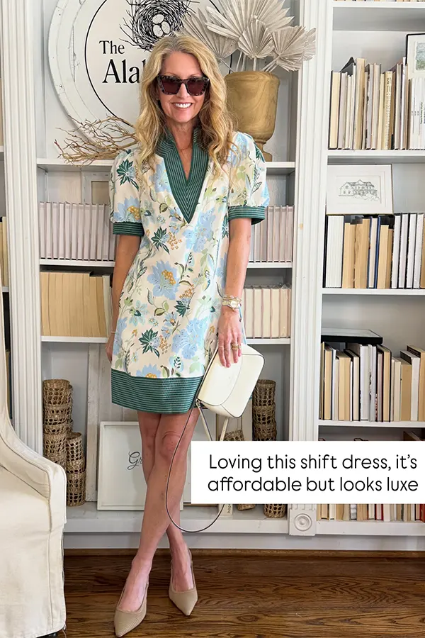 Floral Shirt Dress With A Belted Waist