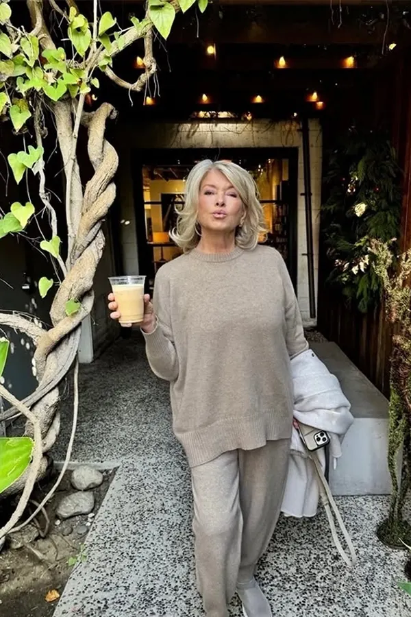 Soft Taupe Layers With Relaxed Trousers