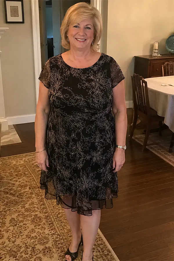 A Black Lace Dress For An Elegant Evening Look