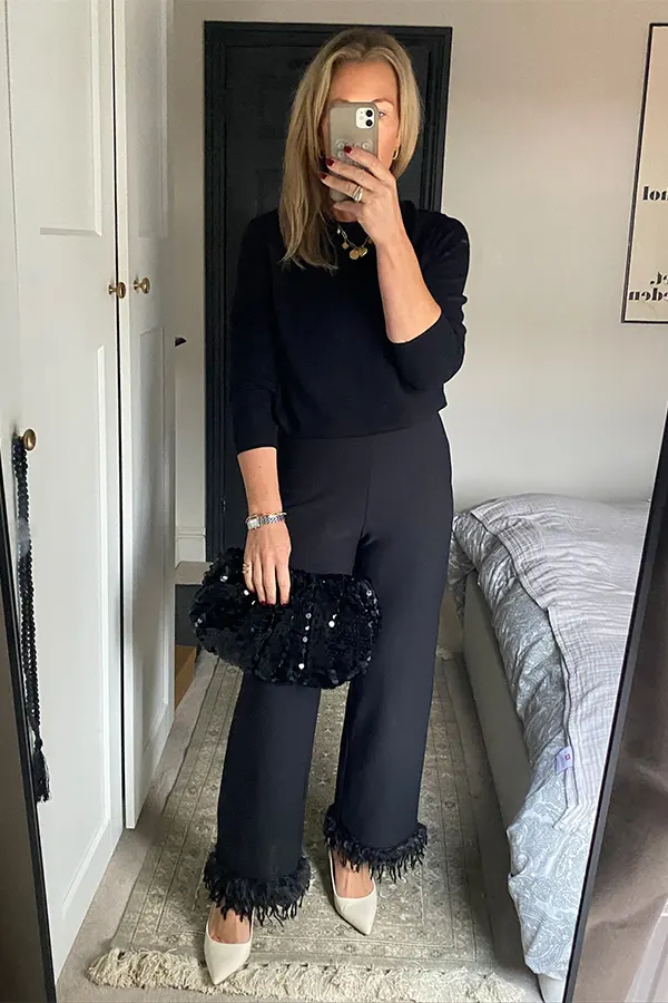 All Black Outfit With A Relaxed Modern Shape