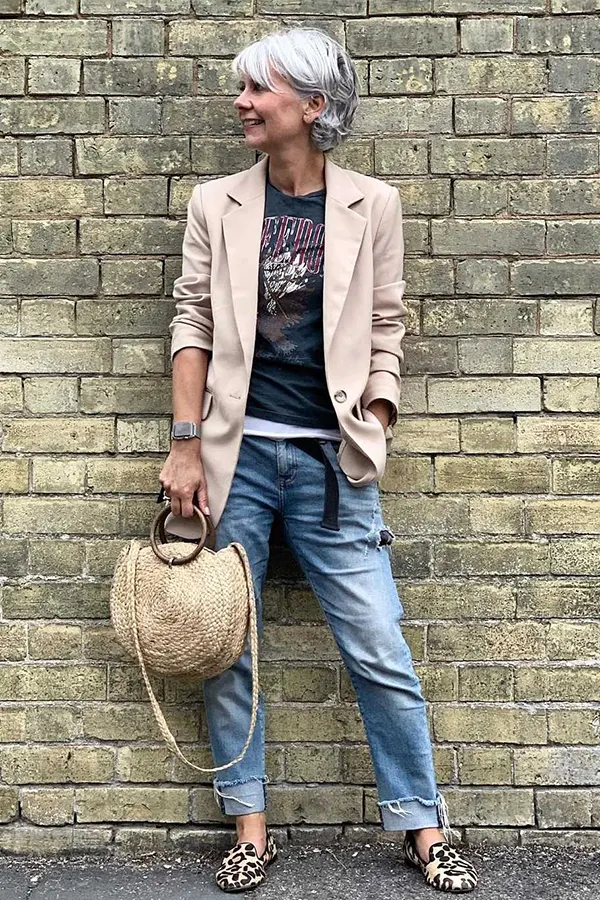 Dress Up Casual Jeans With A Soft Blazer