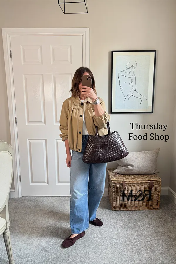 Relaxed Taupe Layers With A Roomy Tote