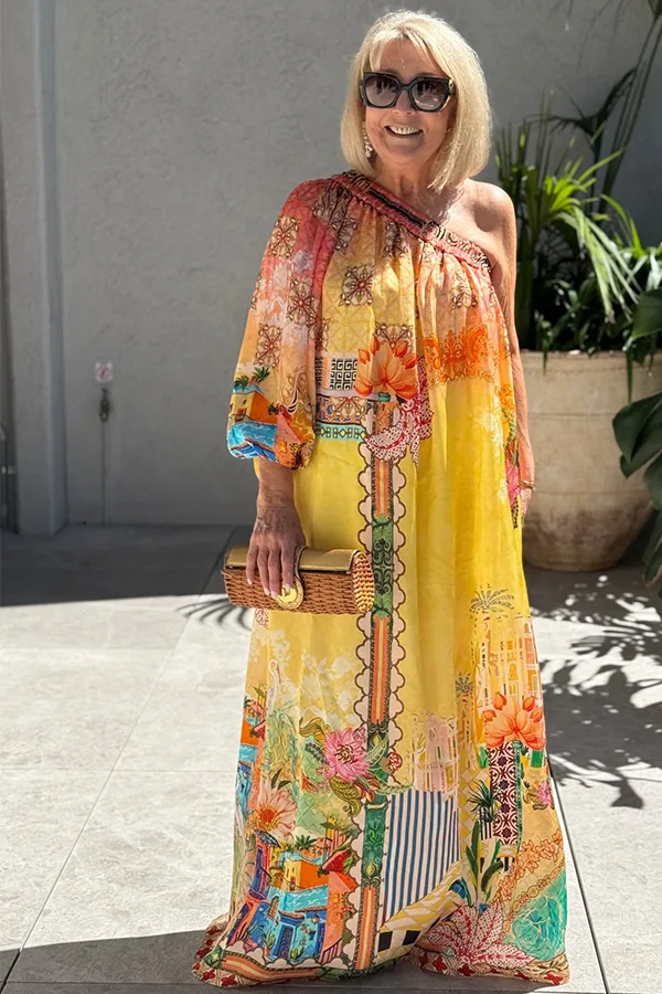 A Colorful Bohemian Maxi Dress