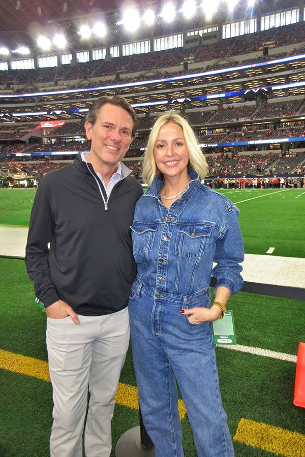 Denim Jumpsuit With Sporty Stadium Style